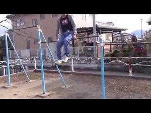鉄棒 技 iron bar performance えび上がり プロペラ 一発コウモリ by Tack.M