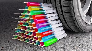 Crushing Experiments: Car Tyre vs. Crunchy Objects