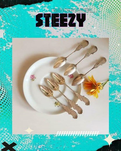 Set of 6 Dutch Silver Teaspoons – Vintage Hallmarked Collectible Flatware