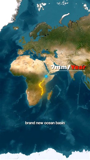 Africa Is Splitting Into TWO Continents! 🌊 #Africa #GeographyFacts #TectonicPlates #EarthScience #Ethiopia #ContinentSplit #FutureOcean #geology | LifeMap Insights