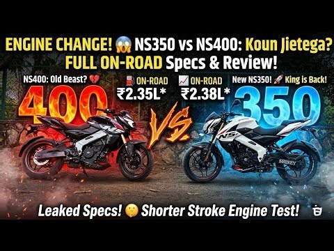 Bajaj NS/373cc ❌ vs 349cc ✅" Engine Downgrade? 📉" vs "Power Upgrade? 📈"