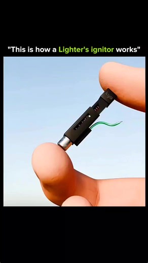 Knowledge Is Power on Instagram: "A tiny spark from your thumb hides a clever chain of physics and engineering When you flick a lighter, it feels instant, but several precise actions unfold in milliseconds. Your thumb spins a serrated steel wheel against a small rod called flint, shaving off microscopic metal particles. These particles ignite immediately when exposed to air, producing a shower of sparks hot enough to light fuel vapor. It’s a compact system designed to work reliably with minimal 