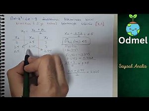 Sayısal/Nümerik Analiz - Bisection Yöntemi - (Kök Bulma)