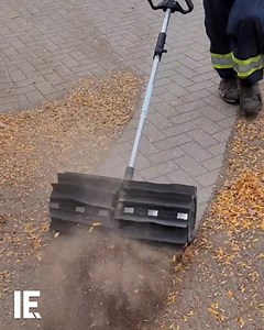 7.2M views · 20K reactions | Sweeping leaves with a standard broom can be back-breaking, exasperating work. But bring a power broom to the party, and suddenly you have precision sweeping. And the kind of street theater that other people would want to try. | Interesting Engineering | Facebook