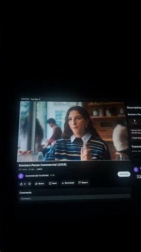 Snickers pecan candy tv commercial 2026