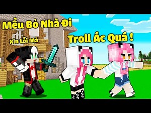 REDHOOD TROLL BANH NHÀ KHIẾN MỀU TỨC GIẬN BỎ NHÀ RA ĐI TRONG MINECRAFT*MỀU GIẬN REDHOOD VÌ BỊ TROLL