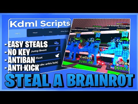 Steal A Brainrot Script *NO KEY* - Steal In 1 Second, Speed Boost, Anti Kick, No Kick & More! 🛡️🏃