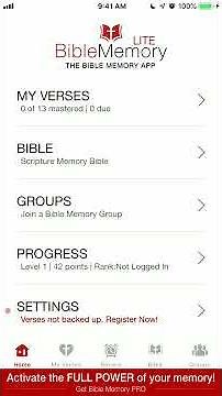 The Bible Memory App: Memorizing by Verse Reference