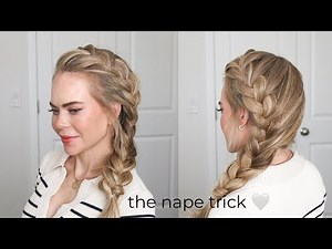 Side French Braid | The Nape Trick That Fixes Every French Braid (No Saggy Ends)