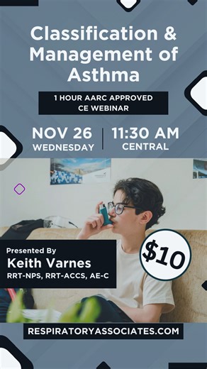 Click to Register: https://respiratoryassociates.com/product/classification-management-of-asthma-live-broadcast/ | Respiratory Associates | Facebook