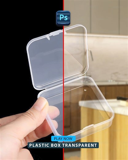 Photoshop 2025 - Tips to remove transparent plastic box background #graphicinfluence #adobe | Graphic Influence