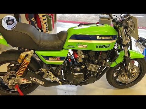 Kawasaki Z1000R - lean, mean and green. With Kerker, Keihin FCR and Öhlins.100% classic.