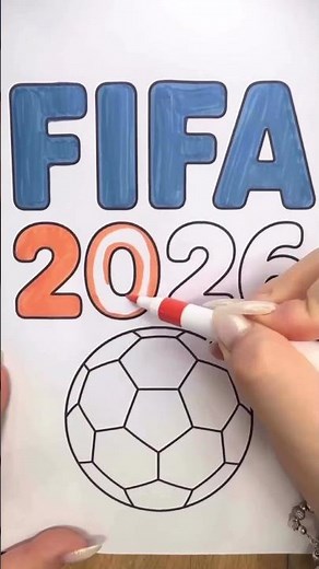 ⚽ FIFA 2026 Coloring Page ✨ World Cup Coloring Fun