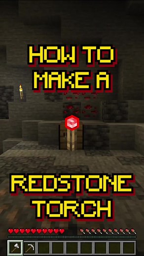 Recipe 283 | Learn how to craft a Redstone Torch in Minecraft. You use it as a constant redstone power source and signal inverter. Ingredients: - 1 x Stick - 1 x Redstone Dust You will need (check out our videos if you haven’t crafted them yet): - an iron or better pickaxe You will learn: - How to craft sticks - How to craft a redstone torch Like, love, follow and subscribe for more quick Minecraft tips and beginner guides. #minecraft #minecrafttutorial #beginners #gaming #creatorsearchinsights