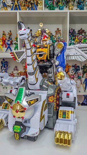 Ninja Zord Titanus. Go go Power Rangers. #powerrangers #megazord #ninjamegazord #titanus #mightymorphinpowerrangers #mmpr #actionfigures | Dioramas Reviews