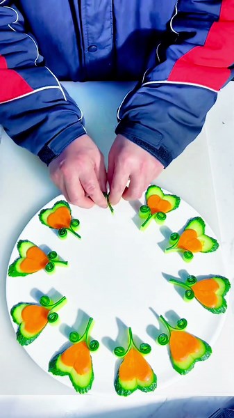Learn plating technique tutorial #Fruit shapes #Easy to learn #Eat with ceremony #