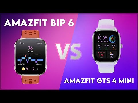 Amazfit Bip 6 vs Amazfit GTS 4 Mini Comparison