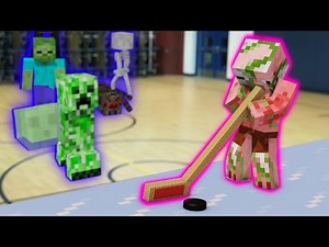 Monster School in Real Life Episode 8: Hockey - Minecraft Animation