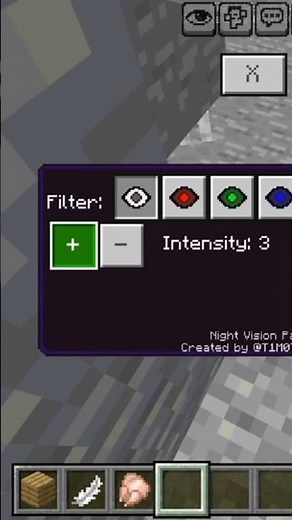 night vision mod for bedrock edition