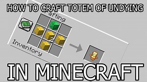 CRAFTABLE TOTEM OF UNDYING Minecraft Data Pack