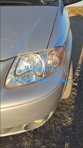 Walmart Headlight Restoration Review #walmart #headlightcleaning #vanlife #vanliving #minivanlife