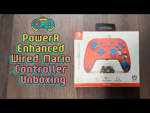 PowerA Enhanced Wired Mario Controller Unboxing