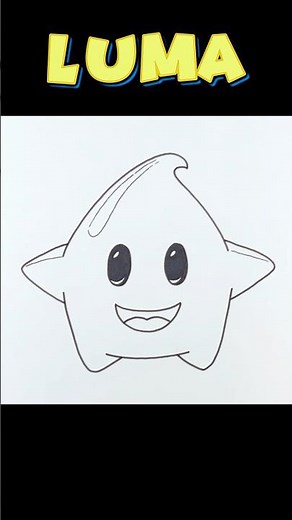Watch Me Draw Luma in 10 Seconds! ⭐ Super Cute Mario Galaxy Art