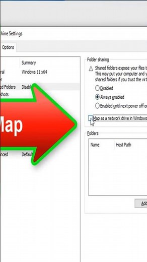 Map Network Drive Between Physical Computer And Virtual Machine in VMware Workstation