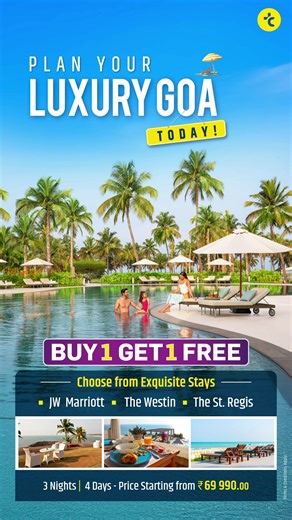 Make the most of your long weekend! Check out our amazing BOGO packages and plan your perfect Goa getaway with your travel partner today - https://tinyurl.com/ytffan2f #ThomasCook #BOGO #Goa #TravelWithThomasCook #HaveGreatStoriesToTell #Travel | Thomas Cook India