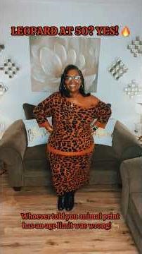 How to Style Leopard Print Over 50! 🐆 Fierce & Classy Monochromatic OOTD #chicstyle #midlifestyle
