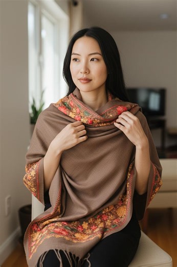 Embroidered Cashmere Shawl- Pashmina Scarf- Cashmere Scarf-winter Pashmina Shawl- Cashmere Stole - Etsy