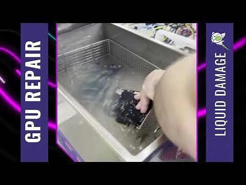 GPU Liquid Damage Ultrasonic Cleaning