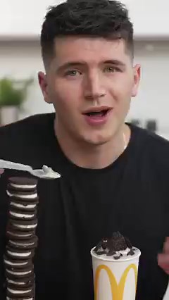 7.6K views · 253 reactions | Oreo McFlurry #oreomcflurry #oreo #mcdonalds #viral #recipe #homemade | Nick DiGiovanni | Facebook