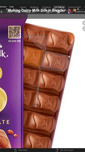 Creating ULTRA Realistic Dairy Milk Silk in Blender 🍫🤯 (Not for Eating!)