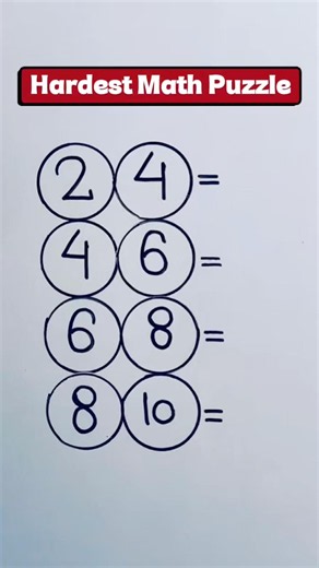 Hardest Math Puzzle Ever! Crack The Logic #shorts #math #mathstricks #mathspuzzle #education #viral
