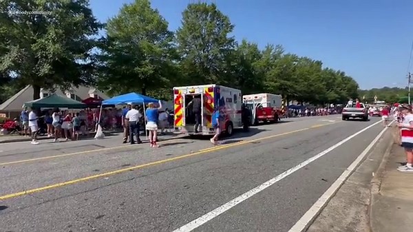 Georgia woman loaded into ambulance after parade accident