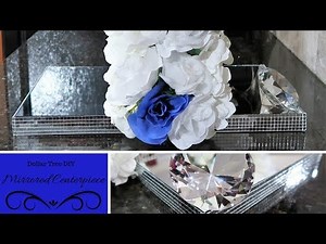 Dollar Tree DIY | Double Sided Mirrored Centerpiece | Tutorial | How To