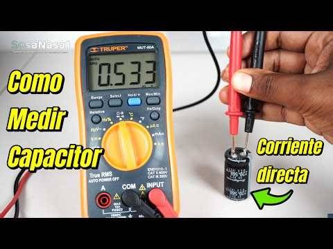 How to use a professional digital multimeter to measure and test a DC capacitor