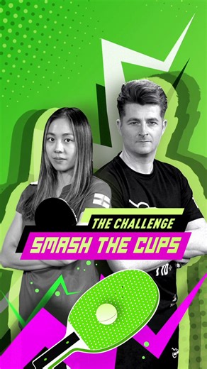 We’re putting our precision to the test with England’s number one female table tennis player, Tin-Tin Ho, and Table Tennis Daily founder, Dan Ives, in our high-stakes Cup Challenge. The pros make it look simple. But it’s not that easy! Check out the full episode soon on our digital platform and see if we can handle the pressure.#tabletennis #England #TheChallenge