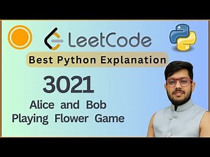 Leetcode 3021. Alice and Bob Playing Flower Game | Brute Force → Math Simple | Python Solution