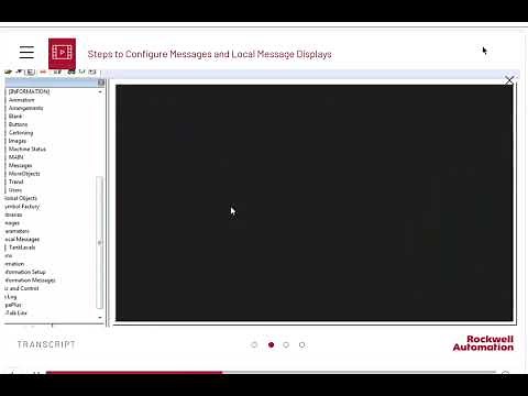 Creating Local Messages Displays FactoryTalk View ME