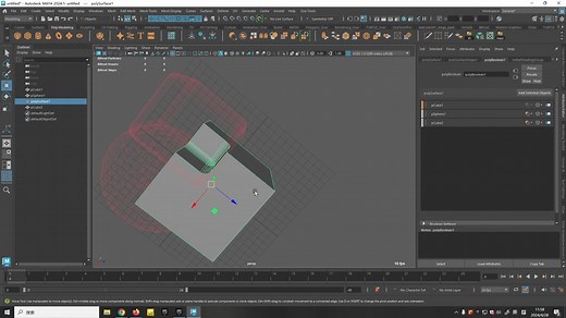 maya 2024 布尔 boolean 工具使用方法 | 自动拓扑工具使用方法