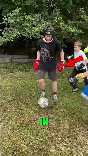 It's soccer... but with boxing gloves 🥊