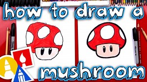How To Draw A Mushroom From Super Mario
