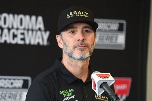 Jimmie Johnson’s first truck start backed