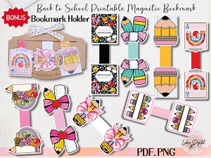 Personalized Teacher Printable Magnetic Bookmark,back to School Book Magnetic Bookmark Book Lover,student Bookmark,teacher Bookmark Gift - Etsy