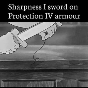 Sharpness I sword versus Protection IV armour ^_^ | Hypixel Server Network for Minecraft