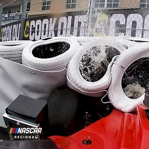 😵‍💫 THAT HAD TO HURT... 😱 This POV of Crab Smith's crash is WILD... #CookOutMadhouseClassic | NASCAR Clash at Bowman Gray | NASCAR Regional