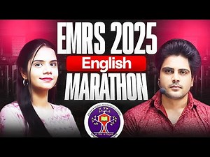 EMRS 2025 English Marathon 🔥 by Sachin Academy live 3pm | Nidhi Ma'am