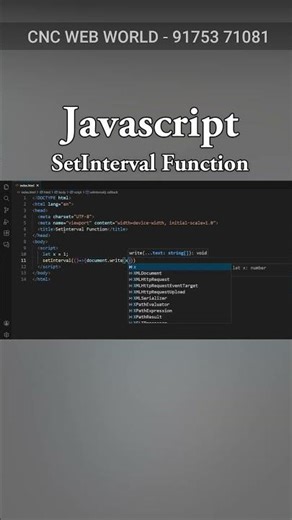 Javascript - SetInterval Function #frontendcourse #coding #computer